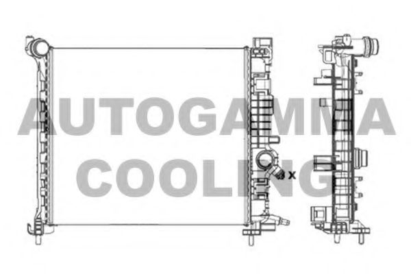105622 AUTOGAMMA Radiator, engine cooling