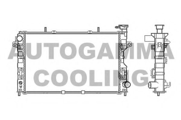 105645 AUTOGAMMA Radiator, engine cooling