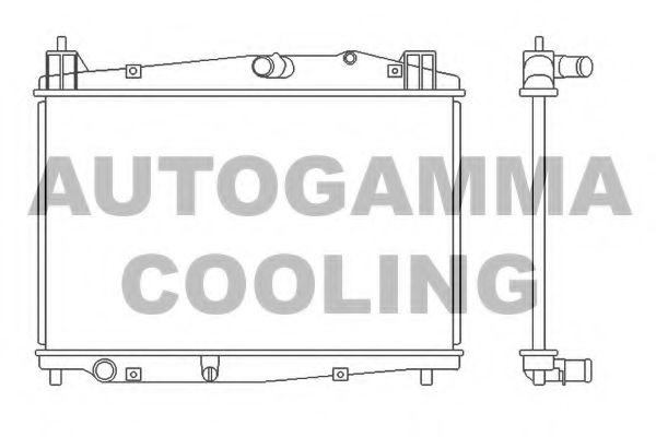 105695 AUTOGAMMA Radiator, engine cooling