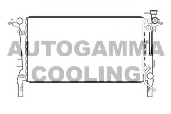 105737 AUTOGAMMA Radiator, engine cooling