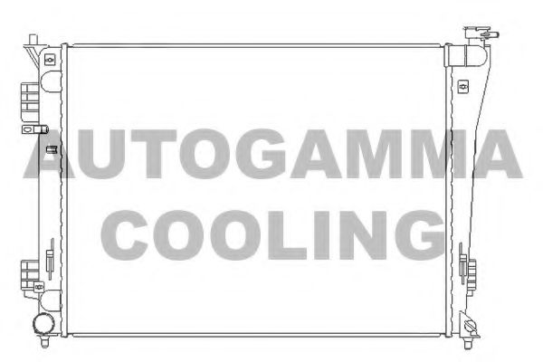 105836 AUTOGAMMA Radiator, engine cooling