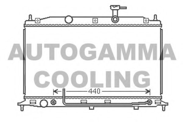 105919 AUTOGAMMA Радиатор, охлаждение двигателя