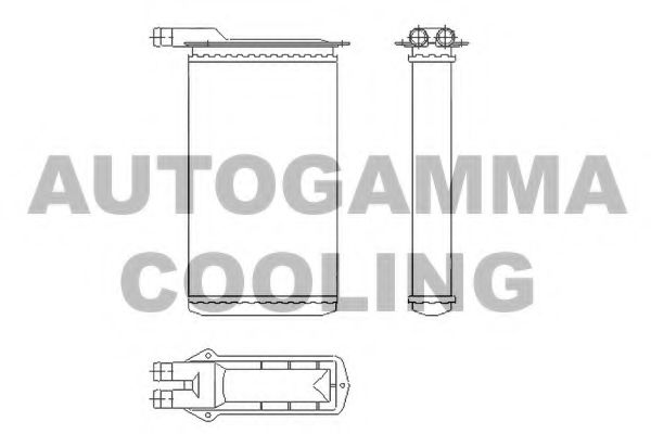 107002 AUTOGAMMA Cooling System Radiator, engine cooling