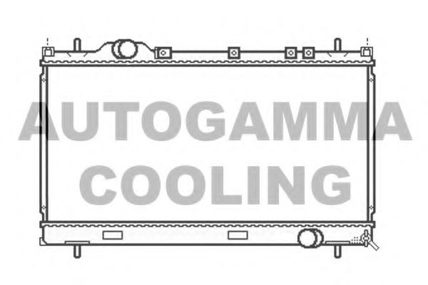 107015 AUTOGAMMA Radiator, engine cooling