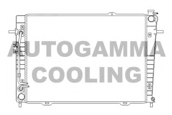 107072 AUTOGAMMA Radiator, engine cooling