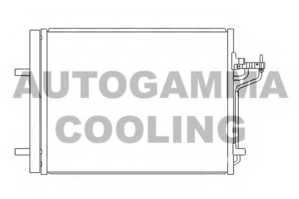 107112 AUTOGAMMA Condenser, air conditioning