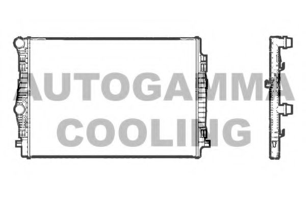 107199 AUTOGAMMA Radiator, engine cooling