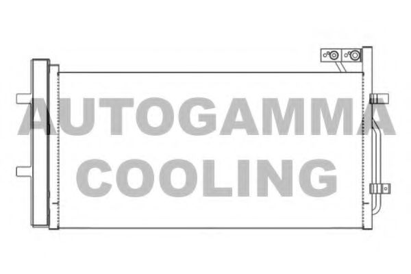 107285 AUTOGAMMA Condenser, air conditioning