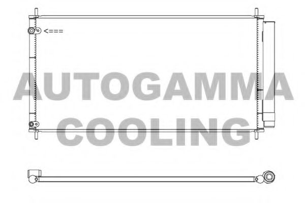 107440 AUTOGAMMA Condenser, air conditioning
