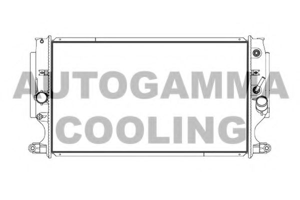 107240 AUTOGAMMA Radiator, engine cooling
