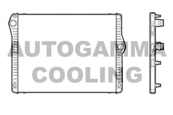 107409 AUTOGAMMA Radiator, engine cooling
