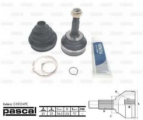 G1R004PC PASCAL Final Drive Joint Kit, drive shaft