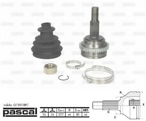 G1Y018PC PASCAL Final Drive Joint Kit, drive shaft