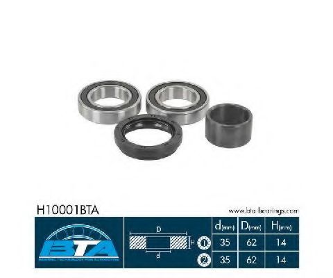 H10001BTA BTA Wheel Bearing Kit