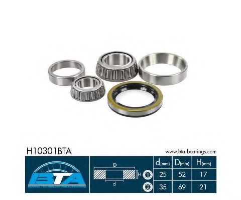 H10301BTA BTA Wheel Bearing Kit