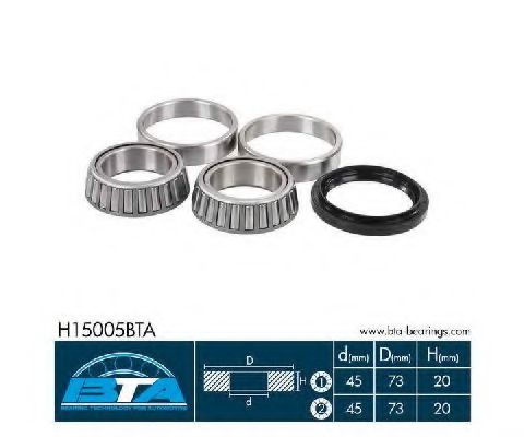 H15005BTA BTA Wheel Bearing Kit