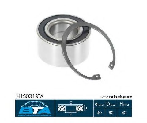 H15031BTA BTA Wheel Bearing Kit