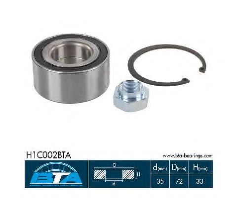 H1C002BTA BTA Wheel Bearing Kit