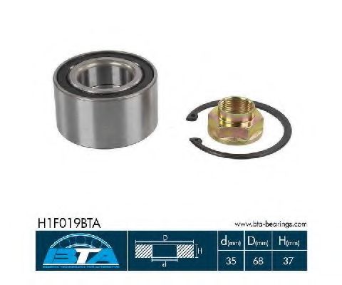 H1F019BTA BTA Wheel Bearing Kit