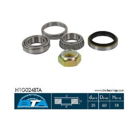 H1G024BTA BTA Wheel Bearing Kit