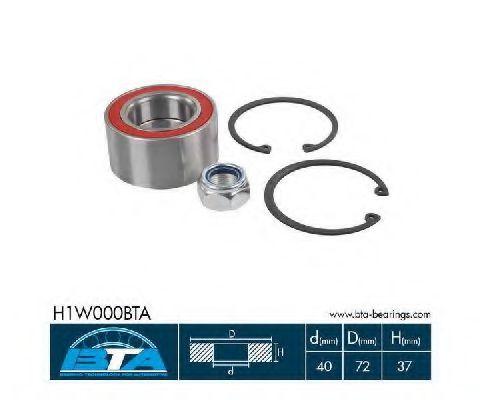H1W000BTA BTA Wheel Bearing Kit
