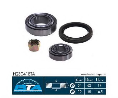 H23041BTA BTA Wheel Bearing Kit
