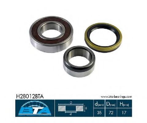 H28012BTA BTA Wheel Bearing Kit