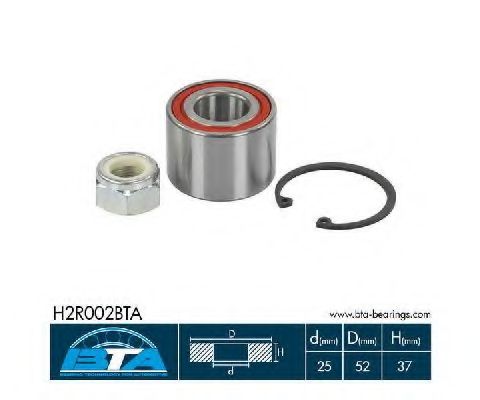 H2R002BTA BTA Wheel Bearing Kit
