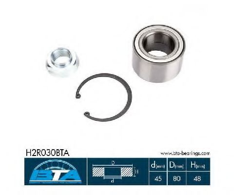 H2R030BTA BTA Wheel Bearing Kit