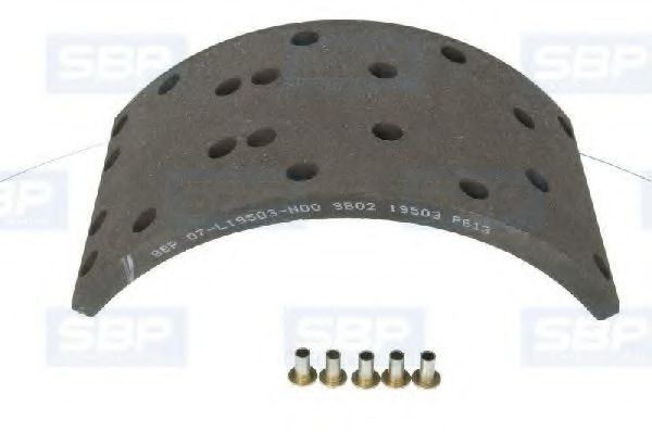 07-L19503-N00 SBP Brake System Brake Lining Kit, drum brake