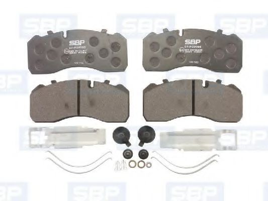 07-P29095 SBP Brake System Brake Pad Set, disc brake