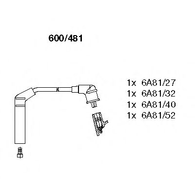 600/481 BREMI Ignition Cable Kit