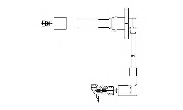 6A41/36 BREMI Система зажигания Провод зажигания