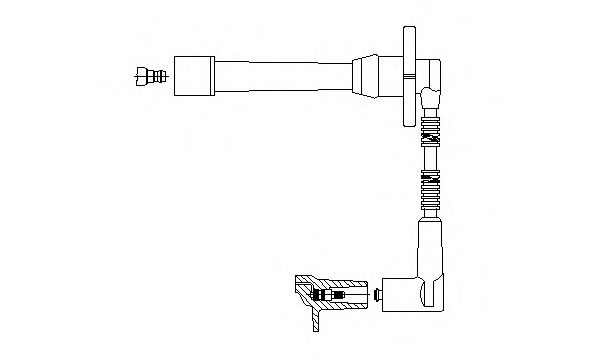 6A41F55 BREMI Система зажигания Провод зажигания