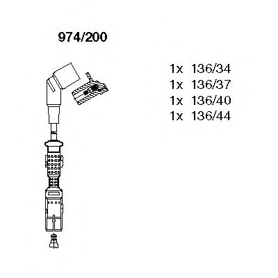 974/200 BREMI Ignition Cable Kit