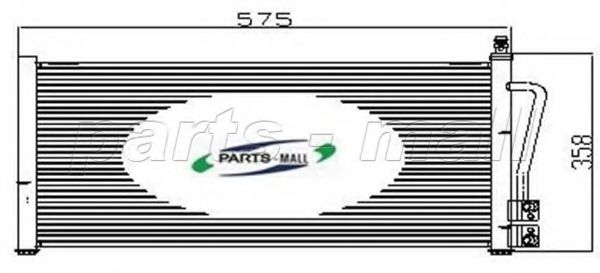 PXNC2-003 PARTS-MALL Air Conditioning Condenser, air conditioning