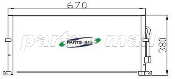 PXNC2-012 PARTS-MALL Condenser, air conditioning