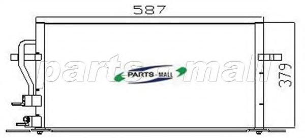 PXNC2-014 PARTS-MALL Condenser, air conditioning