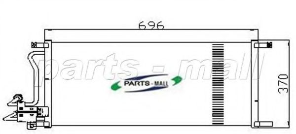 PXNC2-020 PARTS-MALL Condenser, air conditioning