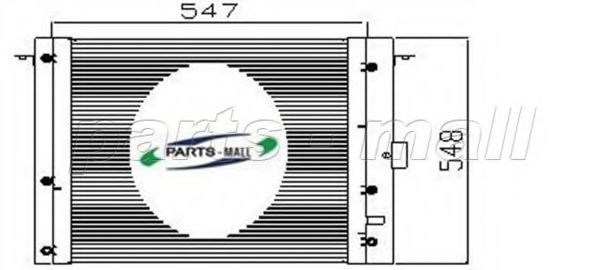 PXNC7-001 PARTS-MALL Kondensator, Klimaanlage