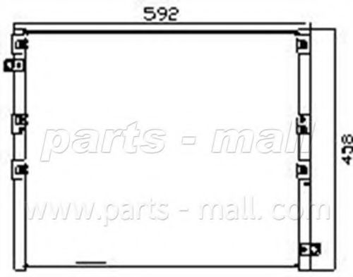 PXNCF-019 PARTS-MALL Condenser, air conditioning