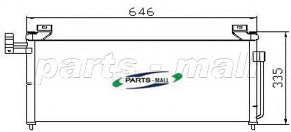PXNCH-003 PARTS-MALL Condenser, air conditioning