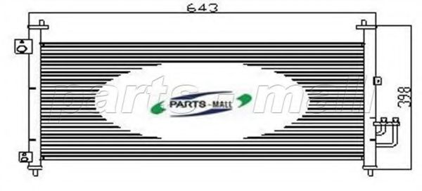 PXNCJ-008 PARTS-MALL Condenser, air conditioning