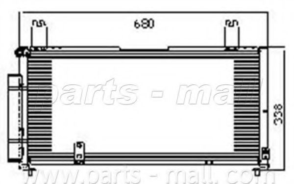 PXNCM-004 PARTS-MALL Condenser, air conditioning