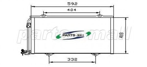 PXNCR-008 PARTS-MALL Condenser, air conditioning