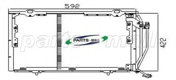 PXNCR-009 PARTS-MALL Condenser, air conditioning