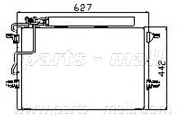 PXNCR-012 PARTS-MALL Condenser, air conditioning
