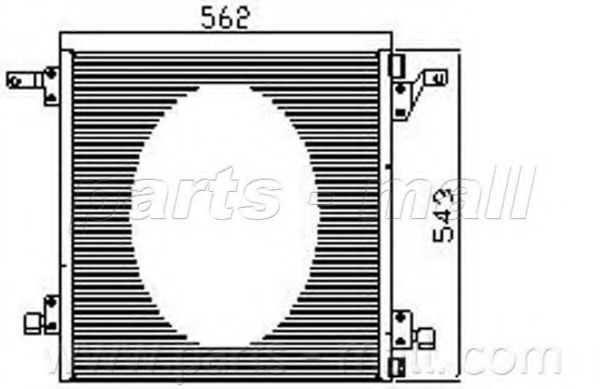 PXNCR-014 PARTS-MALL Air Conditioning Condenser, air conditioning