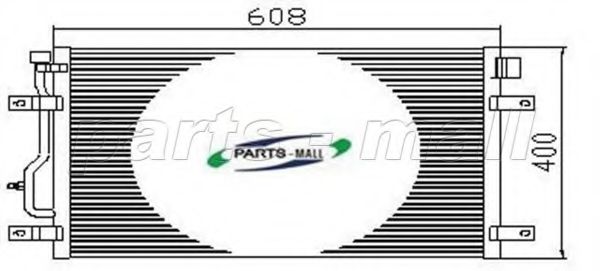 PXNCT-004 PARTS-MALL Air Conditioning Condenser, air conditioning
