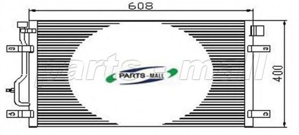 PXNCT-005 PARTS-MALL Air Conditioning Condenser, air conditioning